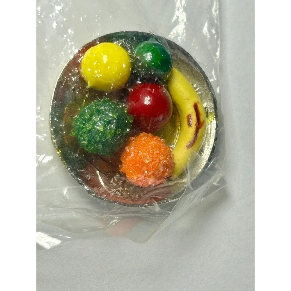 Darice Timeless Minis Fruit Plate Scale Miniature Dollhouse 2306-22 New